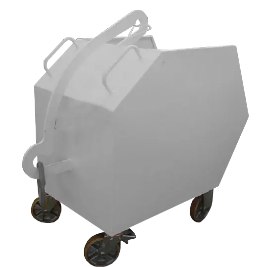 Benne à déchets à roues 575 L