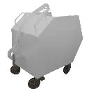 Benne à déchets à roues 575 L