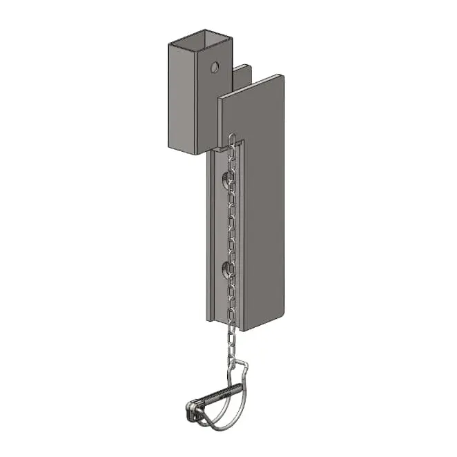 Platine déportée fixe pour garde-corps 