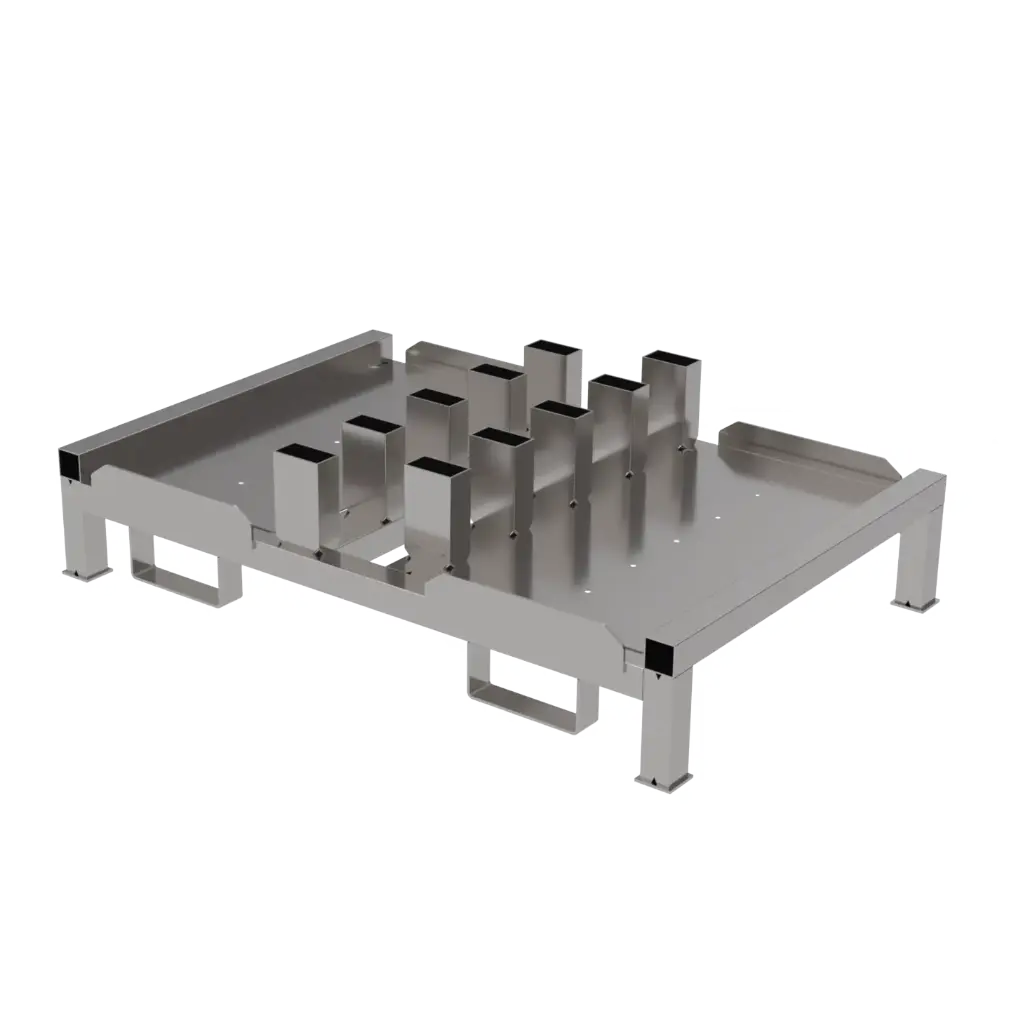 Rack de stockage pour panneaux sur mats