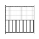 Clôture semi-grillagée blanche 2,2 m x 2 m