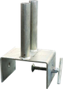 Support clôture pour GBA béton