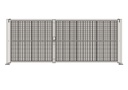 [02-P3/5-BA] Portail premium battant 5,5 m - 1 vant. 2 m + 1 vant. 3 m (Bardé)