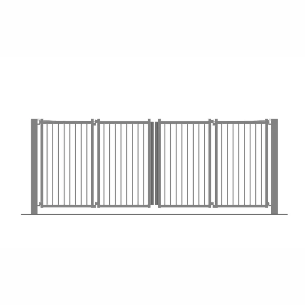 Portail de chantier accordéon 7 x Ht 2 m