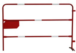 [02-BTP-1] Barrière TP rouge Ø 25 mm