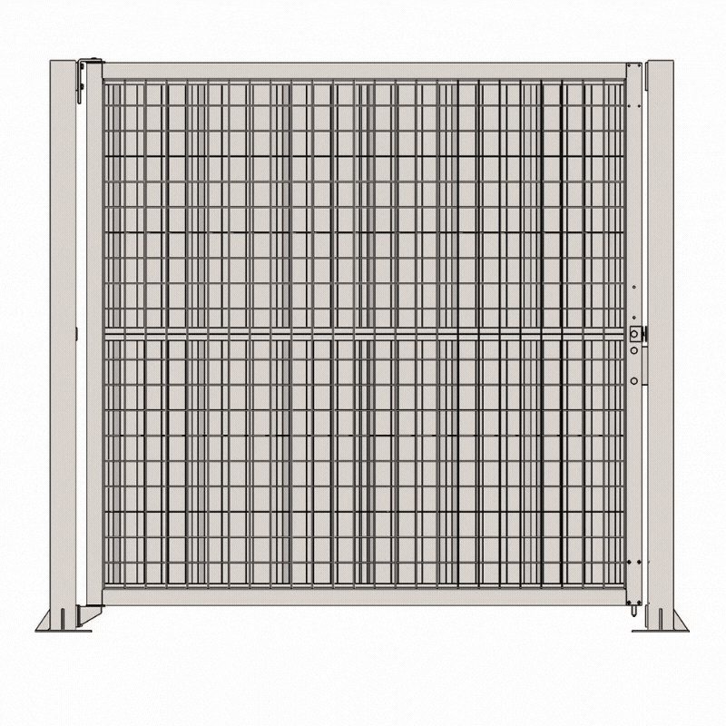 Portail de chantier battant modulable  2,2 m - 1 vantail