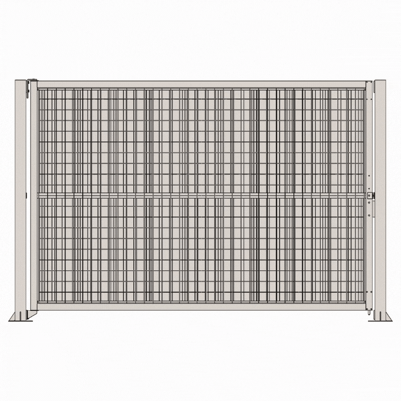 Portail de chantier battant modulable 3,2 m - 1 vantail