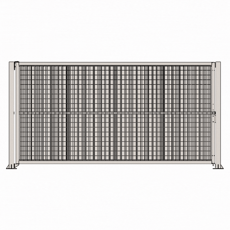 Portail de chantier battant modulable  4,2 m - 1 vantail