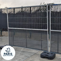 [02-CBM-33] Clôture semi-grillagée Ville de Paris 2,15 x 2 m