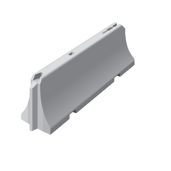 Séparateur de voie béton/DBA Lg 2.4 m (prix au ml)