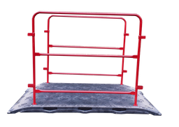 [01-PFU-5+6] Passerelle piétons thermoplastique avec barrières amovibles