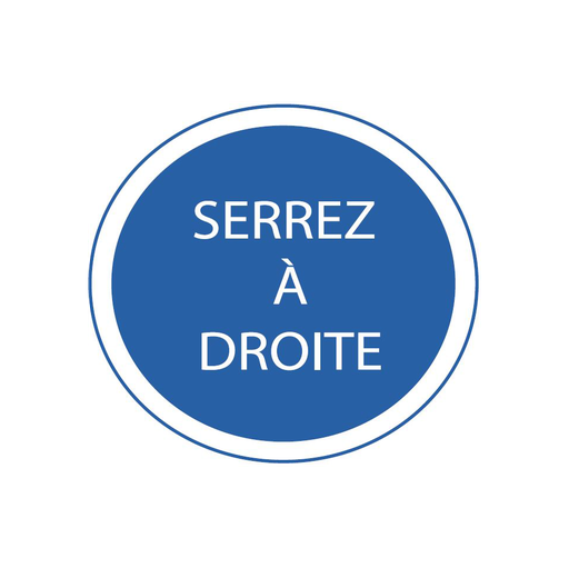 Panneau temporaire Obligation texte divers - BK29