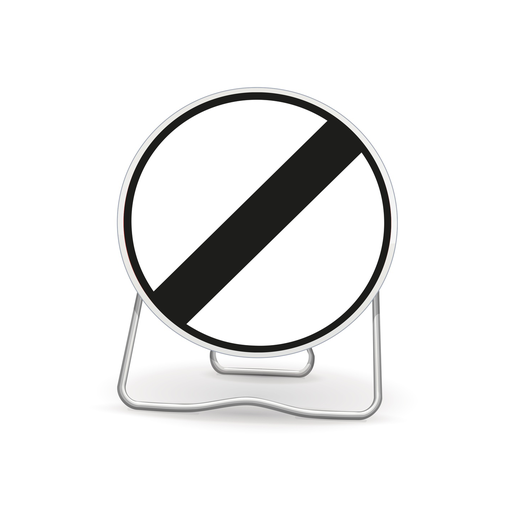 Panneau temporaire Fin d'interdiction - BK31