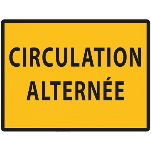 Panneau temporaire KC 'Circulation alternée'