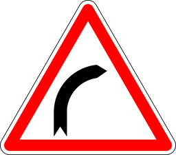 Panneau permanent Virage sur la droite - A1A