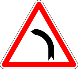 Panneau permanent Virage sur la gauche - A1B