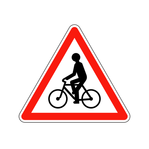 Panneau permanent Cyclistes - A21