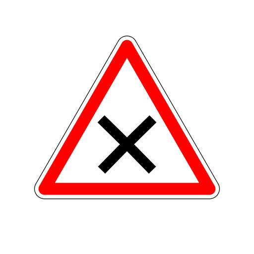 Panneau permanent Cédez le passage à l'intersection - AB1