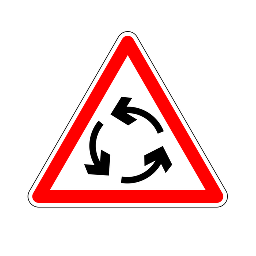 Panneau permanent Carrefour giratoire - AB25