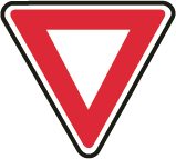 Panneau permanent Cédez le passage - AB3A