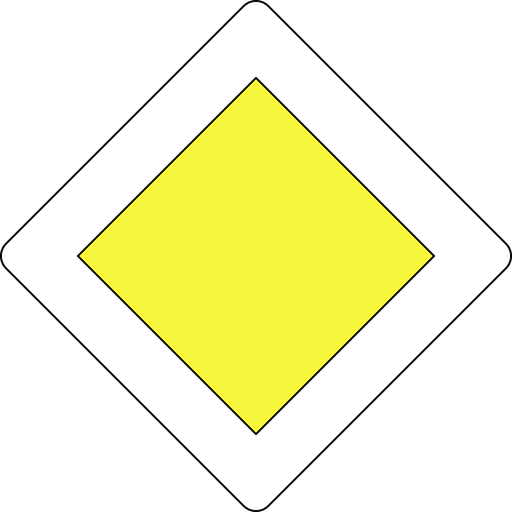 Panneau permanent Route prioritaire - AB6