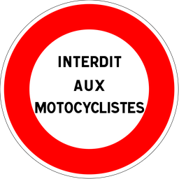 Panneau permanent Autres interdictions - B19