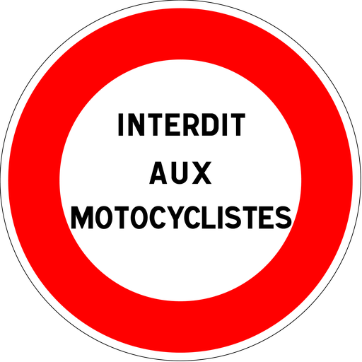 Panneau permanent Autres interdictions - B19