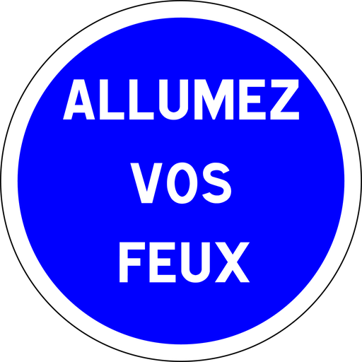 Panneau permanent Obligation spécifique - B29