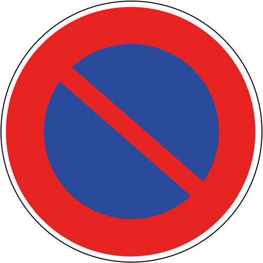 Panneau permanent Stationnement interdit ou réglementé - B6A1