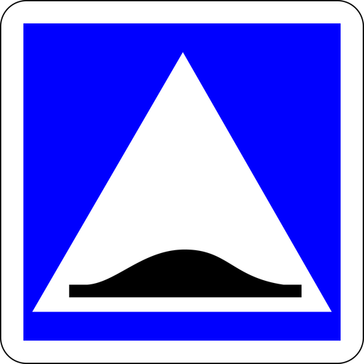 Panneau permanent Surélévation de chaussée - C27