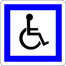 Panneau permanent Handicap - CE14