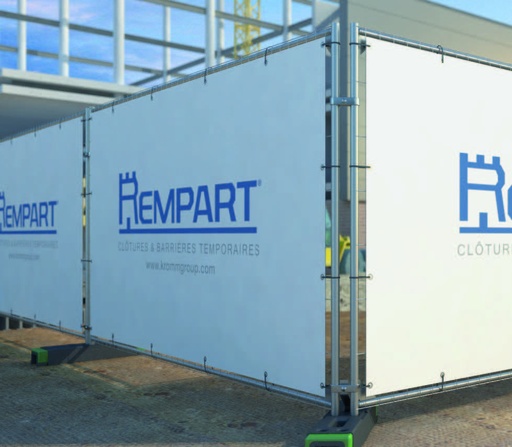 Bâche opaque imprimée pour clôture grillagée 3,5 x 2 m