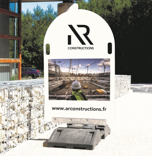 Borne de communication double face