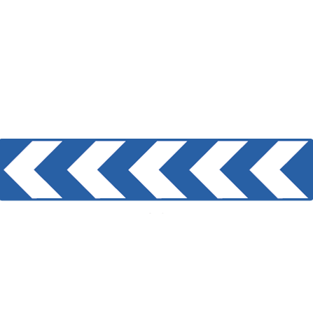 Balise de virage 5 chevrons - J4