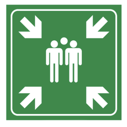 Panneau "point de rassemblement" CL1