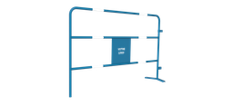 Barrière TP avec personnalisation découpe laser