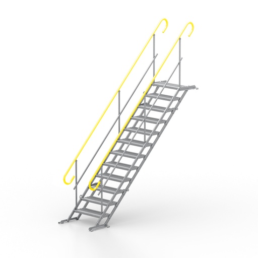 [16-ESCAPASS-07-12] Escalier-passerelle Polyaxess® 12 marches