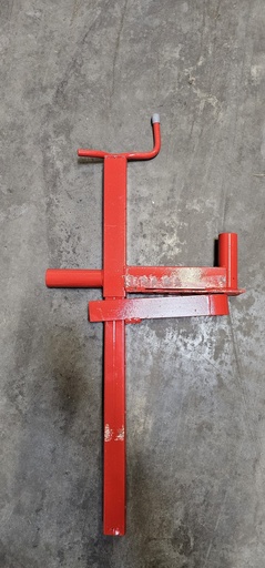 [17-PDR-LR#FDS] Pince dalle réversible ⌀25 mm Laqué Rouge
