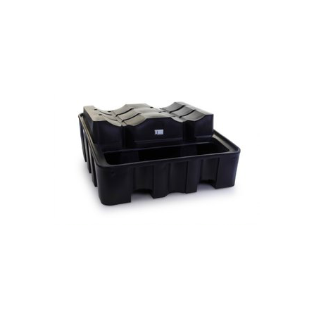 [17-BFC-45#FDS] Bac de rétention 450 L pour support horizontal 2 fûts de 220 L