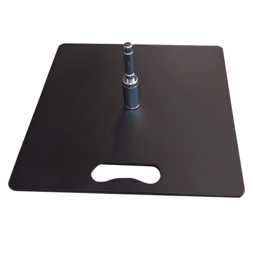 [03-FPP-M] Pied carré métallique pour flag publicitaire 10 kg