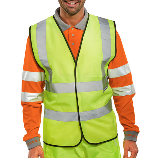 Gilet haute visibilité jaune