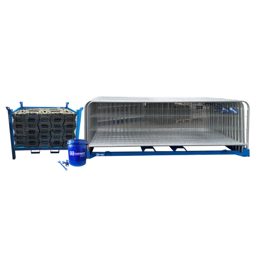 Starter Pack+ REMPART® - Clôtures grillagée renforcée arrondies Ht 1.1 m (02-BGR-06)