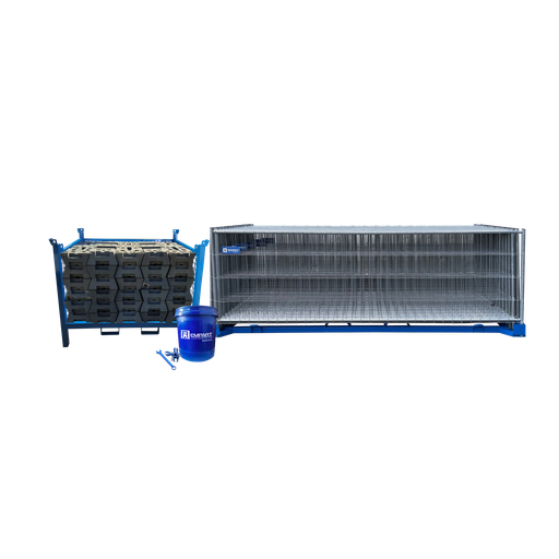 Starter Pack+ REMPART® - Clôture grillagée 4 tubes H1.2 m (02-BGR-03)