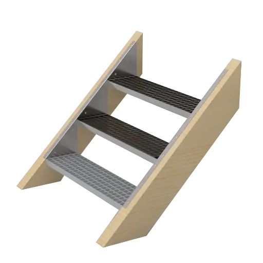 [16-MEC-01] Marche d'escalier caillebotis à visser