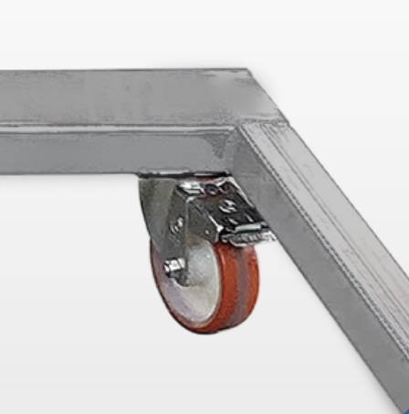 [02-RTP-RO] Option 4 roulettes pour rack à barrière TP