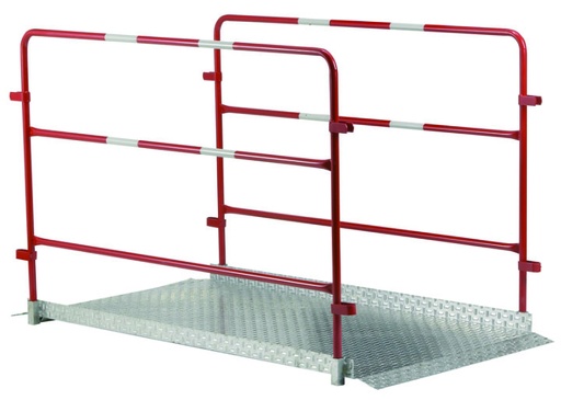 [01-PPM-01] Passerelle piétons métal avec barrières amovibles 1 700 x 900 mm