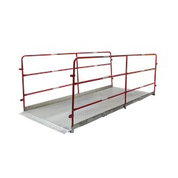 [01-PPM-04] Passerelle piétons métal avec barrières amovibles 3 000 x 1 200 mm