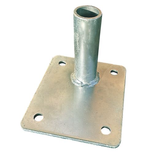 [17-PSP-GV] Platine simple pour potelet garde-corps galvanisée