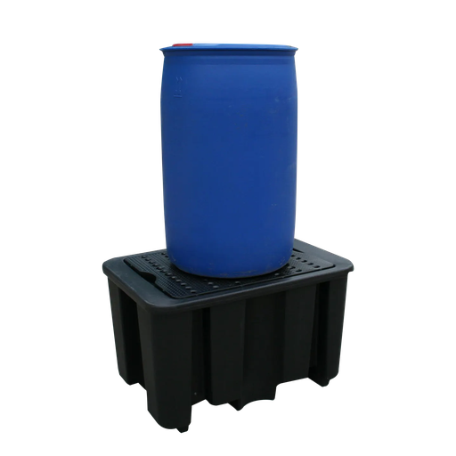 [17-BRC-230] Bac de rétention 1 fût avec caillebotis 230L