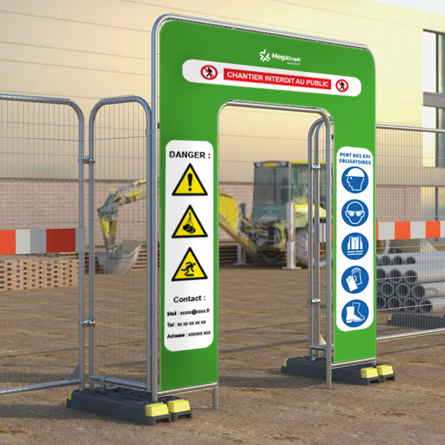 Punkcards - Panneau D'avertissement De Sécurité Pour Chantier